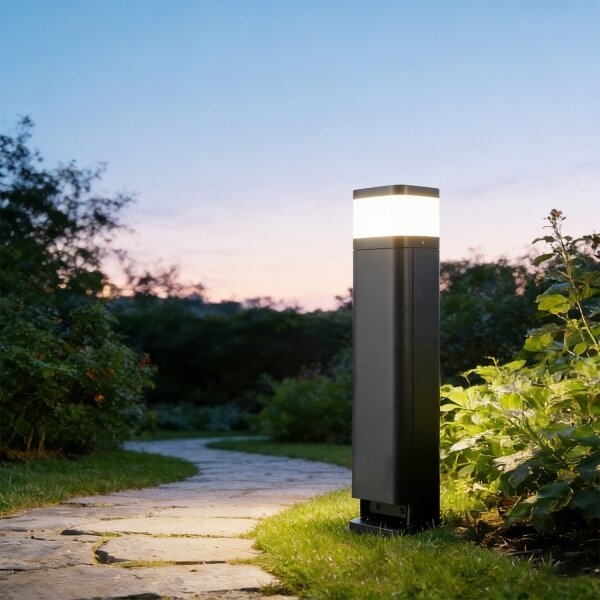 Brilagi -Външна лампа с 2 SCHUKO контакта PILLAR 1xG9/11W/230V IP44 антрацит