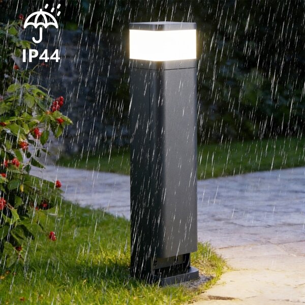 Brilagi -Външна лампа с 2 SCHUKO контакта PILLAR 1xG9/11W/230V IP44 антрацит
