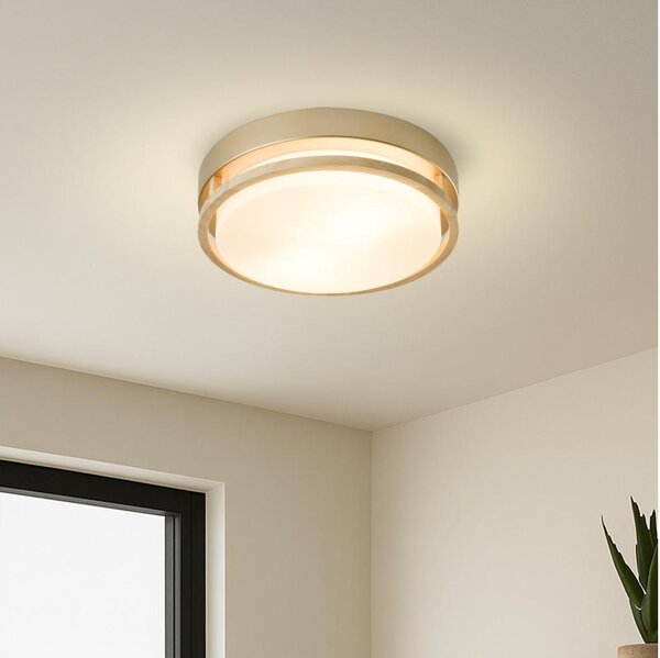 Brilagi - Потолочно осветително тяло ORINO 2xE27/40W/230V Ø 27 см златисто/дъб