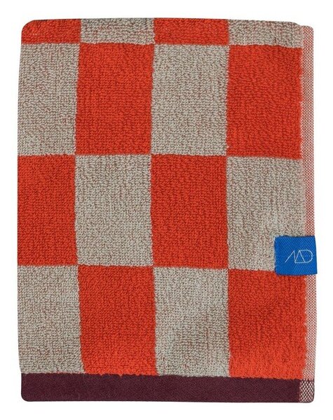 Оранжева/бежова кърпа от органичен памук от тери 50x90 cm Retro – Mette Ditmer Denmark