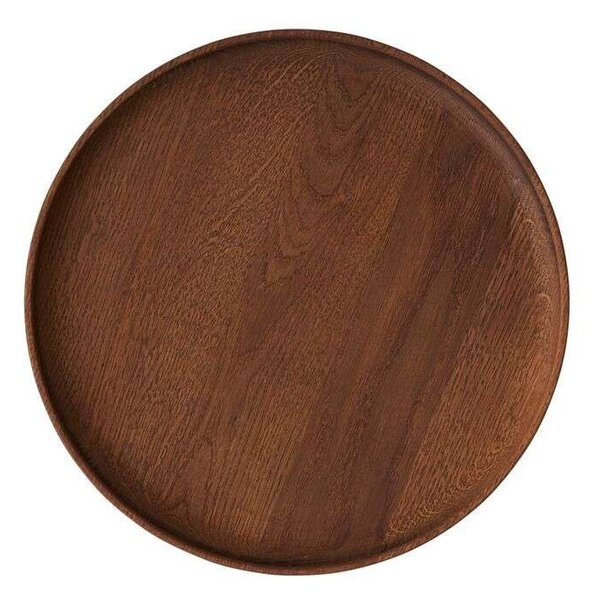 OYOY Living Design - Inka Wood Tray Round Large Dark OYOY Living Design