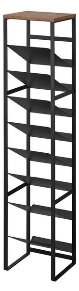 Черен метален стелаж за вино брой бутилки 16 20x88,5x19 cm Tower – YAMAZAKI