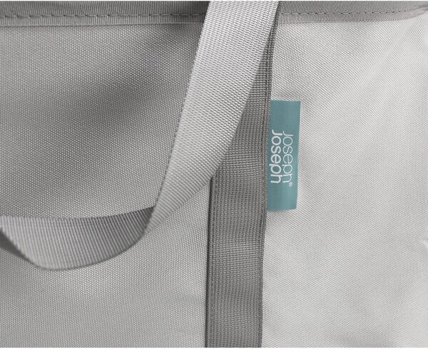 Сив текстилен сгъваем кош за пране 35 l Duo – Joseph Joseph