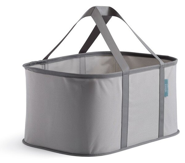 Сив текстилен сгъваем кош за пране 35 l Duo – Joseph Joseph