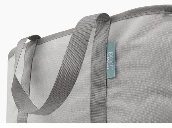 Сив текстилен сгъваем кош за пране 35 l Duo – Joseph Joseph
