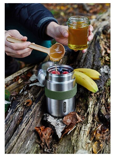 Термос за храна от неръждаема стомана в сребрист цвят 400 ml – Black + Blum