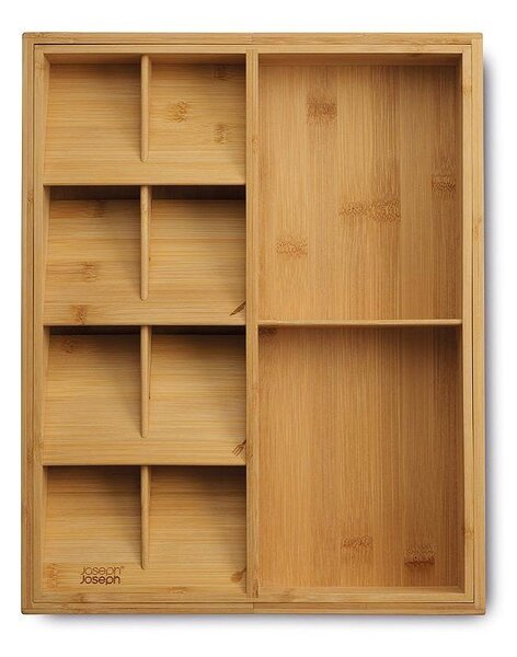 Регулируем бамбуков органайзер за прибори в естествен цвят 32 x 40 cm DrawerStore Bamboo – Joseph Joseph