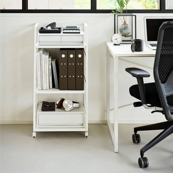 Бял метален подвижен стелаж 42x84,5x32 cm Tower – YAMAZAKI