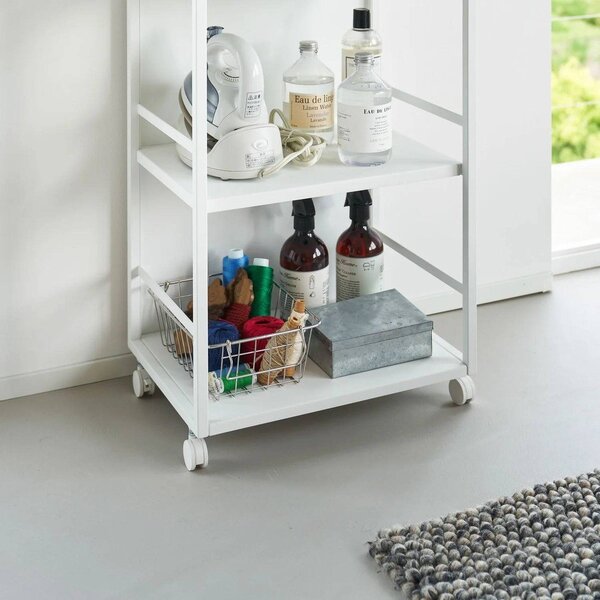 Бял метален подвижен стелаж 42x84,5x32 cm Tower – YAMAZAKI