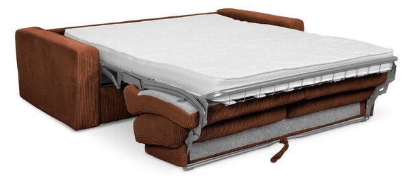 Теракотен разтегателен диван от рипсено кадифе 195 cm Nona – Makamii