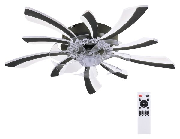 Brilagi LED осветително тяло с вентилатор, 50W, 230V, 3000-6500K, черно+DO