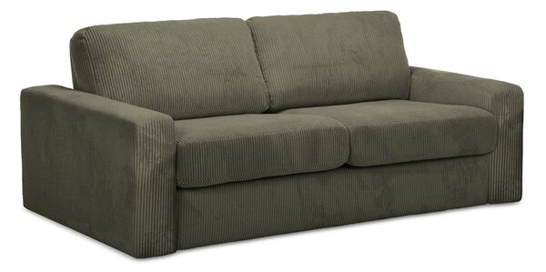 Сгъваем диван от рипсено кадифе в цвят каки 195 cm Nona – Makamii