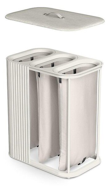 Бежов бамбуков кош за пране 3x30 l Tota Trio Luxe – Joseph Joseph