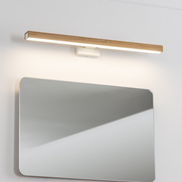 Brilagi-LED Лампа за огледало в баня WOODY MIRROR LED/12W/230V IP44 дъб/бял