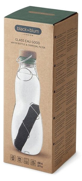 Стъклена бутилка 600 ml Eau Good – Black + Blum
