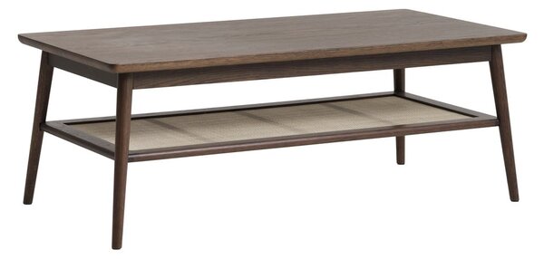 Кафява масичка за кафе с дъбов плот 60x120 cm Barrali – Unique Furniture