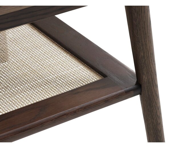 Кафява масичка за кафе с дъбов плот 60x120 cm Barrali – Unique Furniture