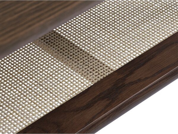 Кафява масичка за кафе с дъбов плот 60x120 cm Barrali – Unique Furniture