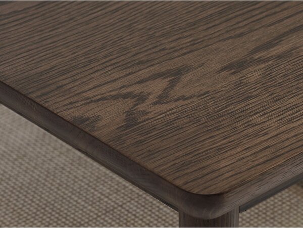Кафява масичка за кафе с дъбов плот 60x120 cm Barrali – Unique Furniture