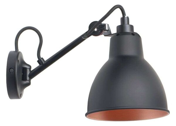 Lampe Gras - 104 Стенна Лампа Черно/Черно/Меден Lampe Gras