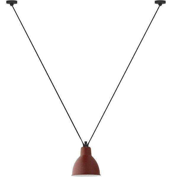 Lampe Gras - 323 L Висяща Лампа Кръгла Червено Lampe Gras