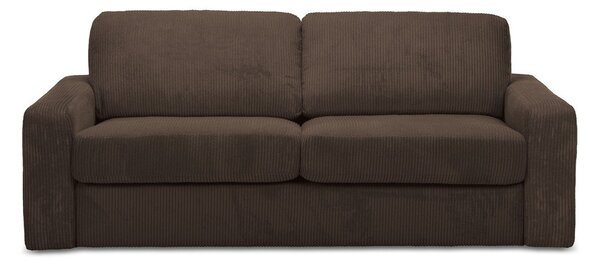 Кафяв разтегателен диван от рипсено кадифе 195 cm Nona – Makamii