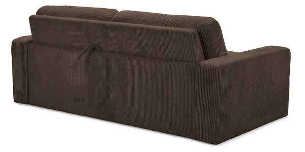 Кафяв разтегателен диван от рипсено кадифе 195 cm Nona – Makamii