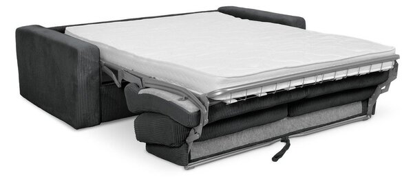 Тъмносив разтегателен диван от рипсено кадифе 195 cm Nona – Makamii