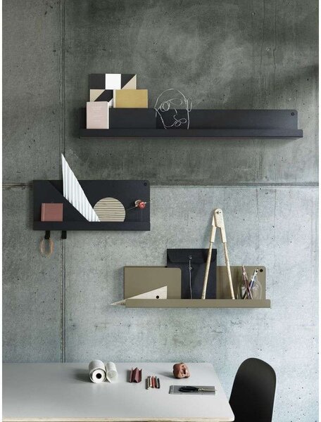 Muuto - Folded Shelves 96x13 Deep Червено Muuto