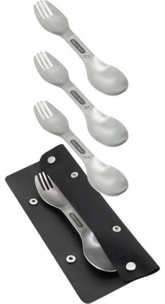 Вилици в комплект 4 бр. от неръждаема стомана в сребрист цвят Spork – Black + Blum
