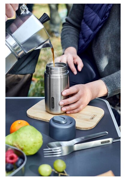 Термочаша от неръждаема стомана в сребрист цвят 340 ml – Black + Blum