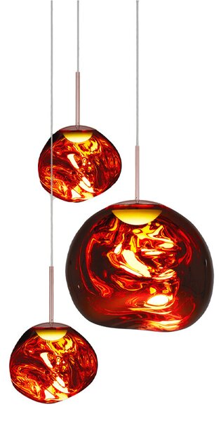 Tom Dixon - Melt Trio Кръгла LED Висяща Лампа Меден Tom Dixon