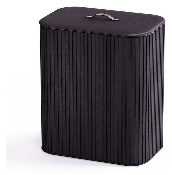 Черен бамбуков кош за пране 3x30 l Tota Trio Luxe – Joseph Joseph