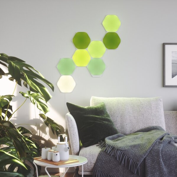 Nanoleaf NL42-0002HX-9PK- К-кт 9бр. LED RGB димируеми панели HEXAGON LED/2W/230V