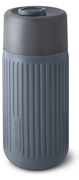 Тъмносива стъклена чаша за път 340 ml – Black + Blum