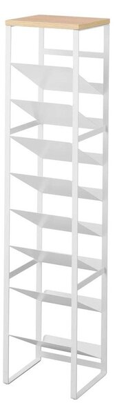 Бял метален стелаж за вино брой бутилки 16 20x88,5x19 cm Tower – YAMAZAKI
