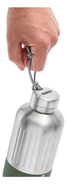 Термо бутилка от неръждаема стомана в сребрист цвят 650 ml Explorer – Black + Blum