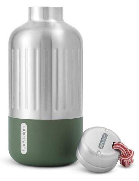 Термо бутилка от неръждаема стомана в сребрист цвят 650 ml Explorer – Black + Blum