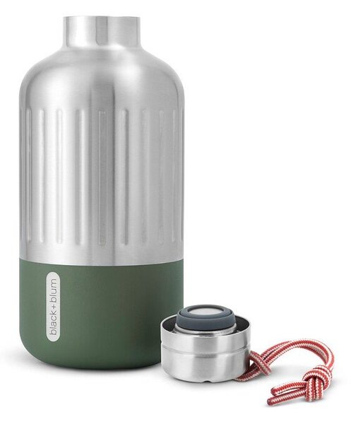 Термо бутилка от неръждаема стомана в сребрист цвят 650 ml Explorer – Black + Blum