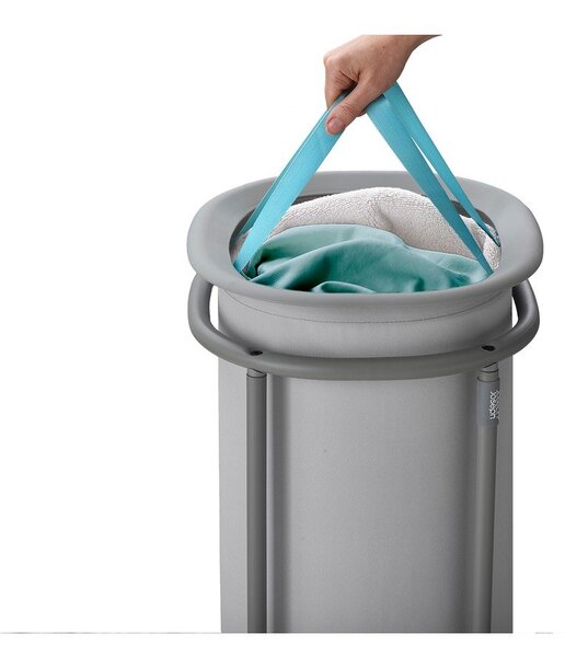 Светлосив текстилен кош за пране 50 l Duo – Joseph Joseph