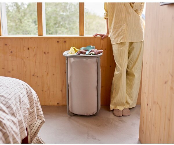 Светлосив текстилен кош за пране 50 l Duo – Joseph Joseph