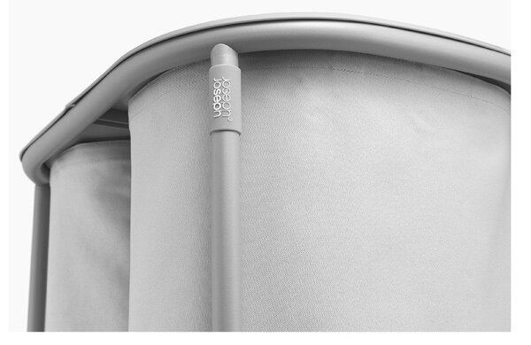 Светлосив текстилен кош за пране 2x40 l Duo – Joseph Joseph