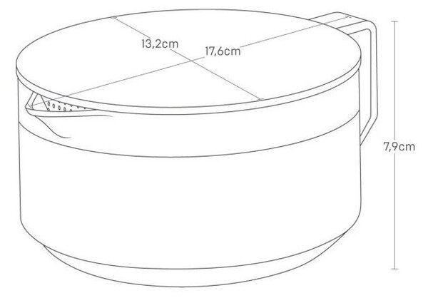 Черен пластмасов чайник с цедка 600 ml Tower – YAMAZAKI
