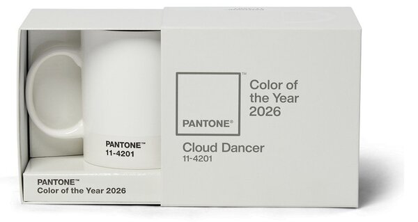 Бяла керамична чаша 375 ml Cloud Dancer - Pantone