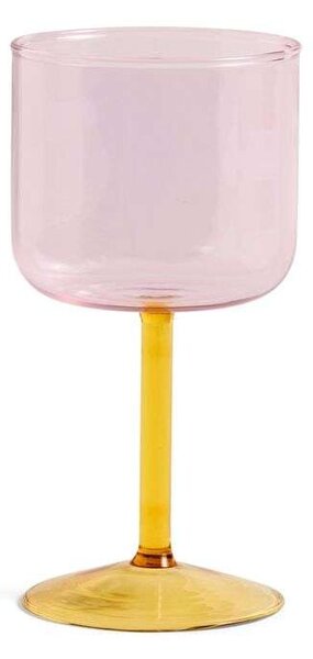 HAY - Tint Wine Glass Set of 2 Pink/Yellow HAY