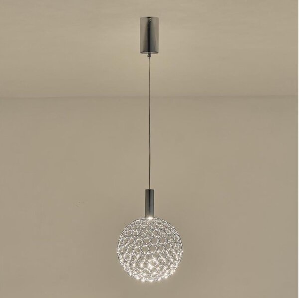 LED Пендел LED/6,3W/230V 3000K лъскав хром Ø 25 см