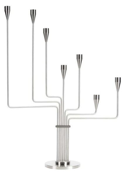 Piet Hein - Karlsvognen Candle Holder H63 Stainless Steel