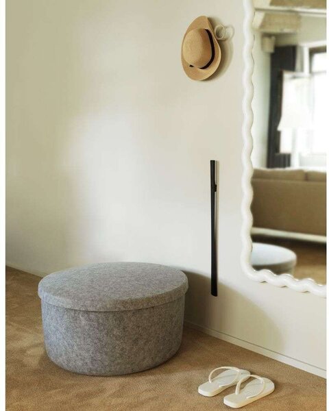 Normann Copenhagen - Hide Storage Pouf Large Grey Normann Copenhagen