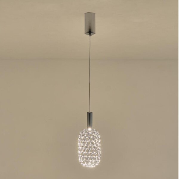 LED Пендел PERFORATO LED/6,3W/230V 3000K лъскав хром Ø 13 см