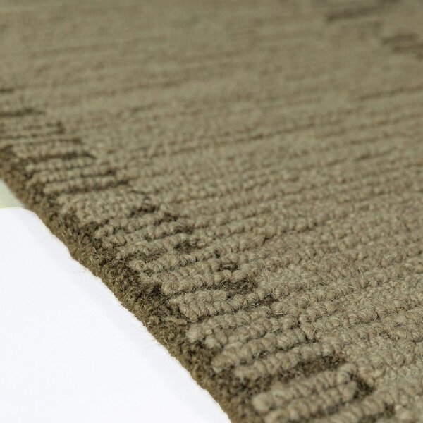 Зелен ръчно изработен вълнен килим 140x200 cm Harris Modula Wool – Flair Rugs
